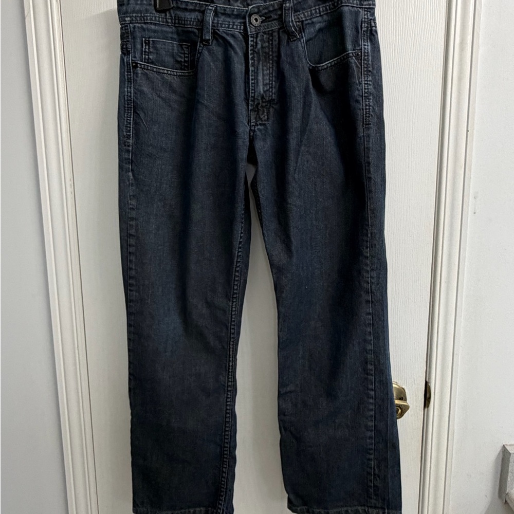 Buffalo David Bitton Driven Straight Jeans Men's 33 Dark Wash Denim Classic